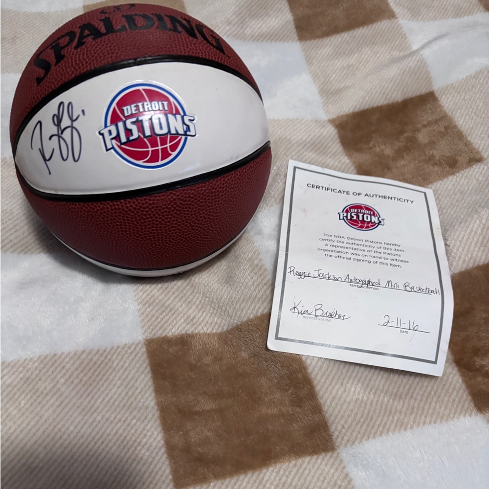 Detroit Pistons Autographed Basketball